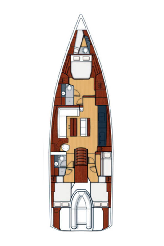 Jadrnica Oceanis Yacht 62 - 4 + 1	 Split regija, Hrvaška 2